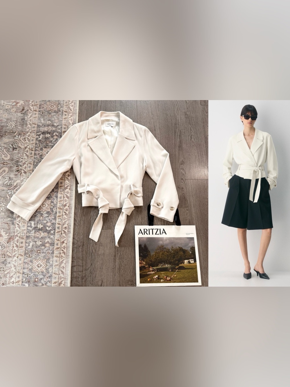 Aritzia Babaton Postage Trench- Sway Crepe (NEW)